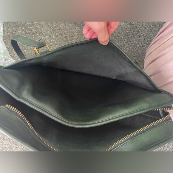 Coach RARE Pine Green Vintage Shoulder Brief - excellent condition - Picture 6 of 11